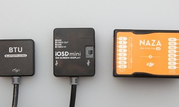 DJI has released the Naza-M firmware 3.16, the BTU and the iOSD mini