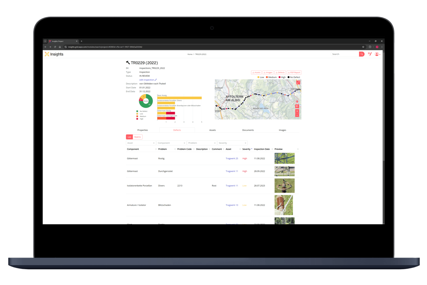 Grid Pin Pointing Software LINIA - Automated Power Grid Inspection Software - Ecosystem Solution ...