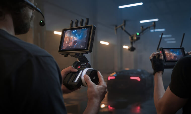 DJI Focus&nbsp;Pro | Utilisation de l’unité manuelle et d’Inspire&nbsp;3