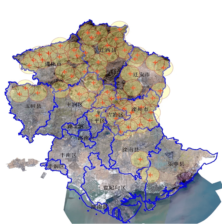 大疆机场在唐山矿区的部署情况
