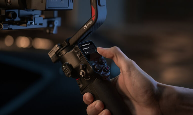 DJI RS 4 Pro | Menu de l’écran tactile