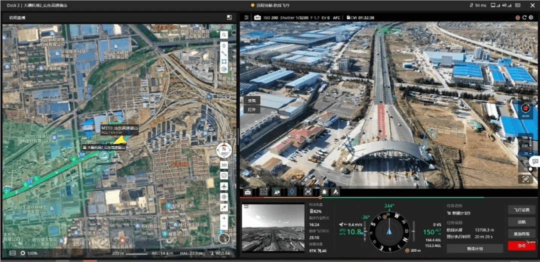 無人機(jī)自動巡航，查看設(shè)備是否異常