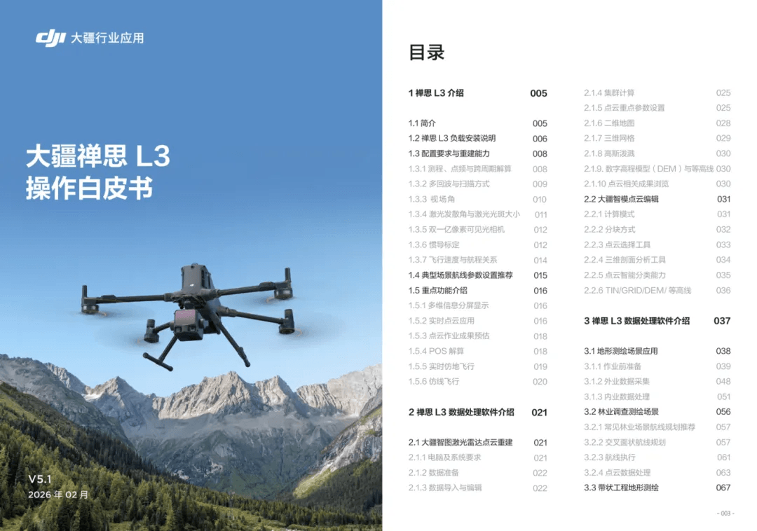 禅思 L3 操作白皮书