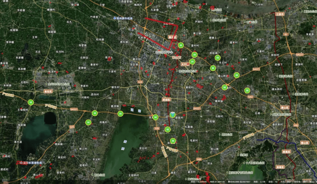 大疆機(jī)場在高速路段部署點位圖