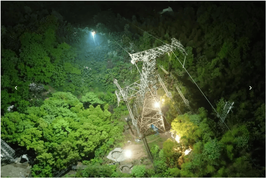 M400 系留探照灯为电网抢修提供照明