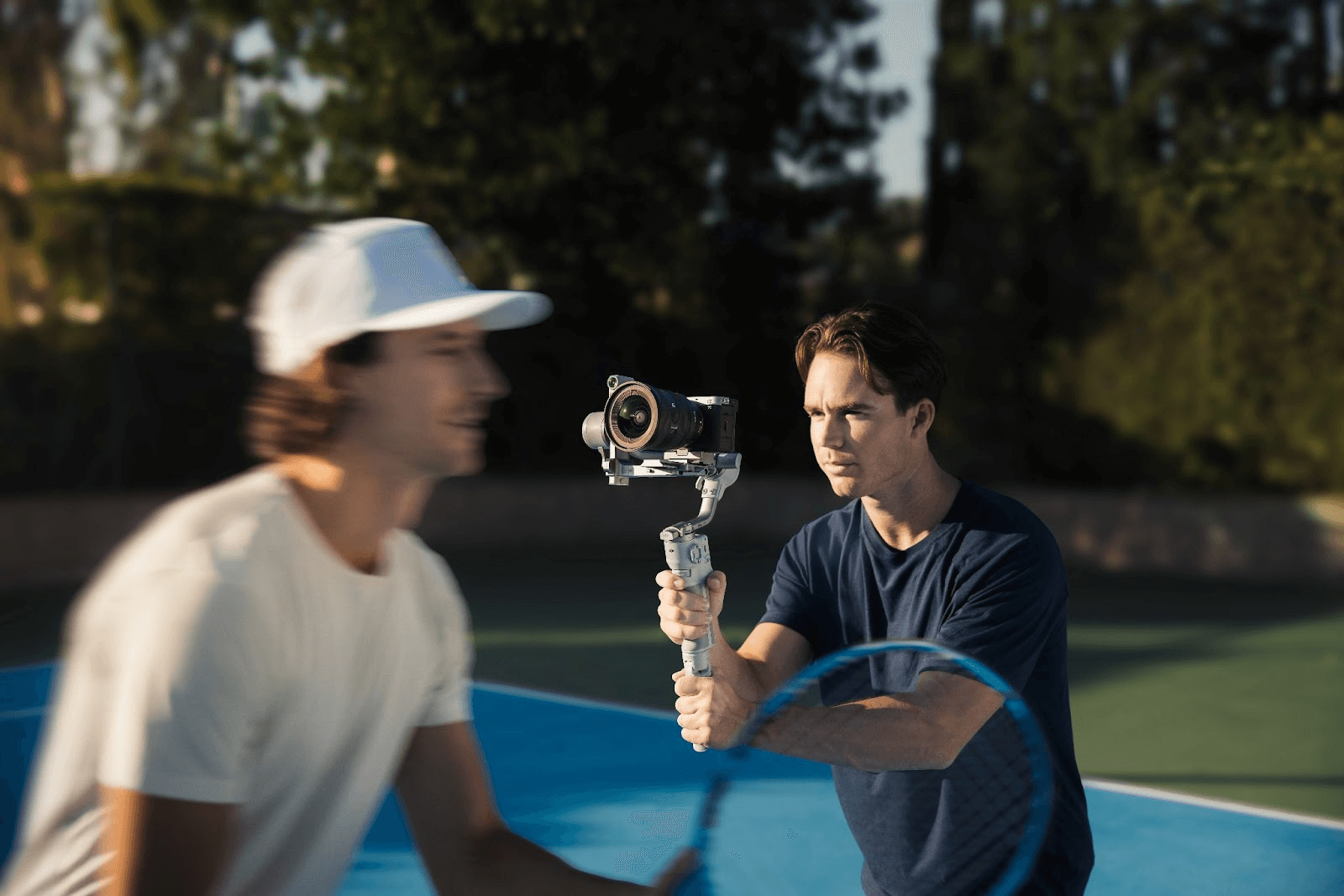 ジンバルで撮影している様子