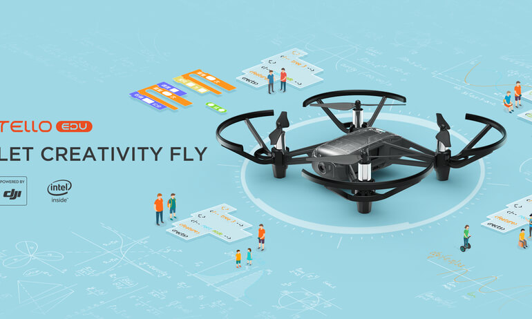 Apple と DJI で販売、プログラミング教育用ドローン「Tello EDU」