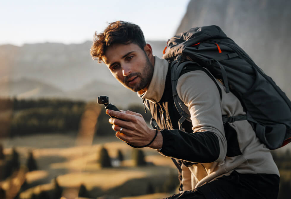 Handheld filming with Osmo Pocket 3
