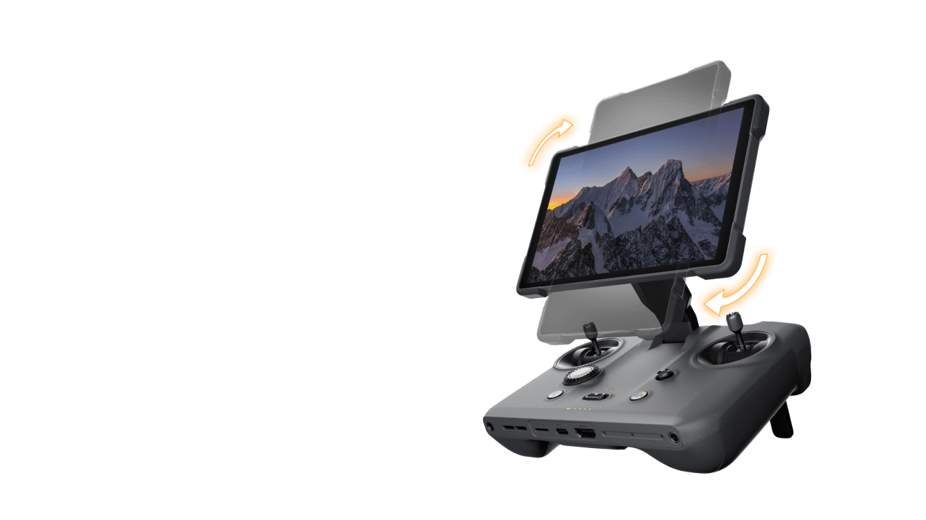 Control remoto plegable con pantalla giratoria de alta luminosidad de 7 pulgadas