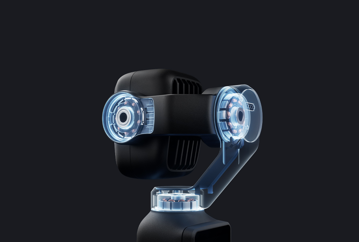 Osmo Pocket 4 Pro camera head view