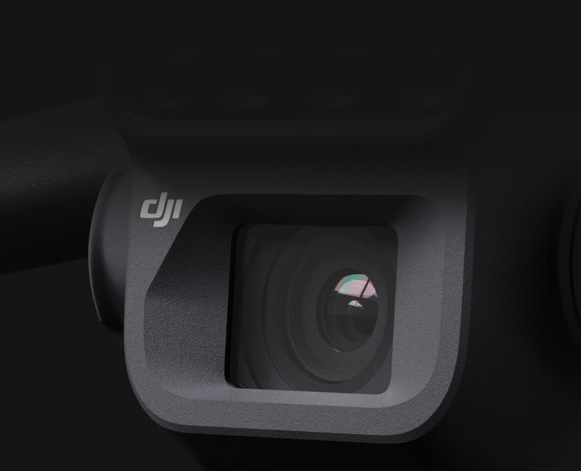 Close da câmera RGB e do estabilizador do Mavic 3 Multispectral
