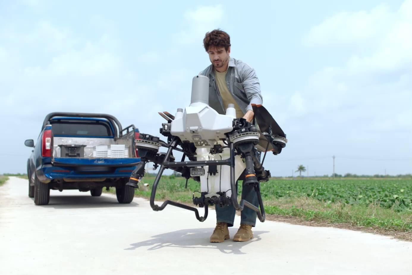 Transporte del DJI AGRAS T55