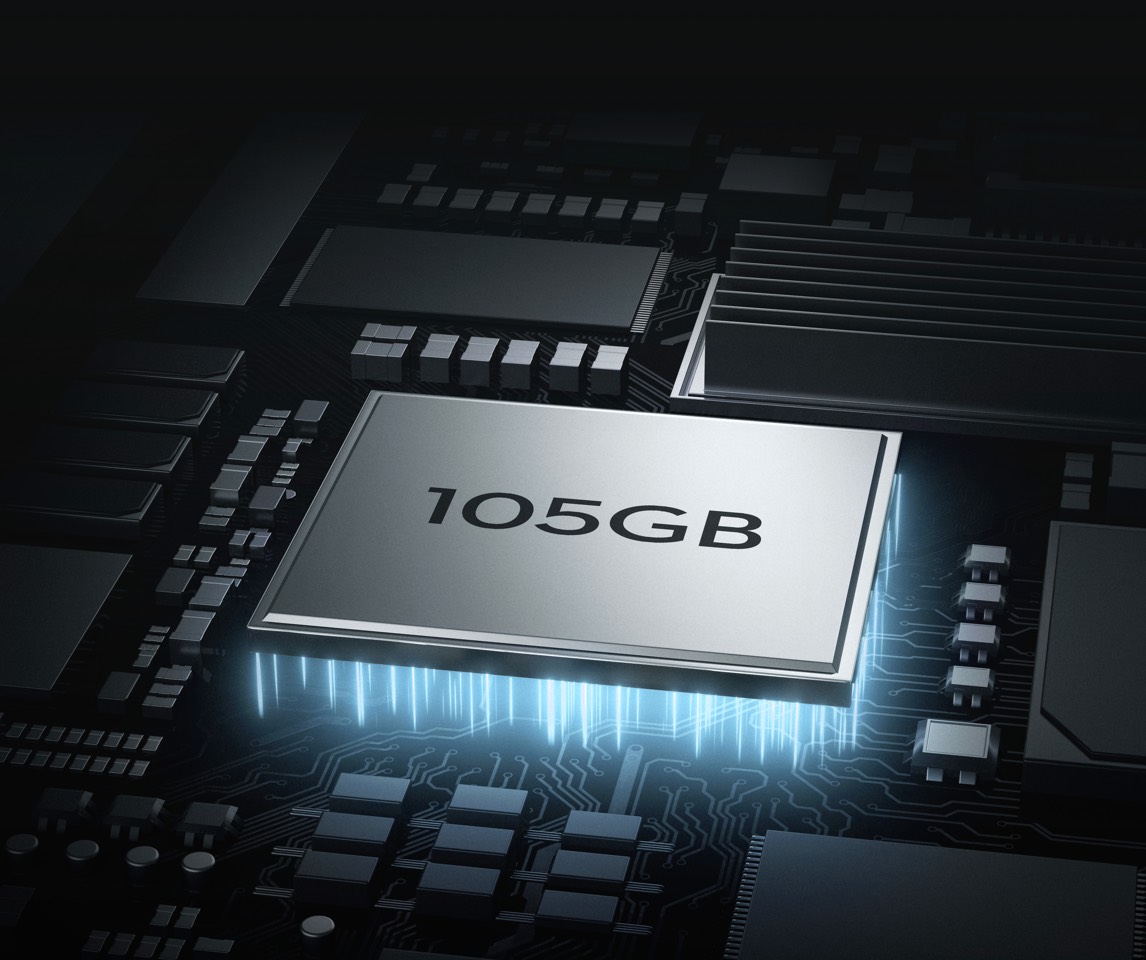 105 GB dahili depolama