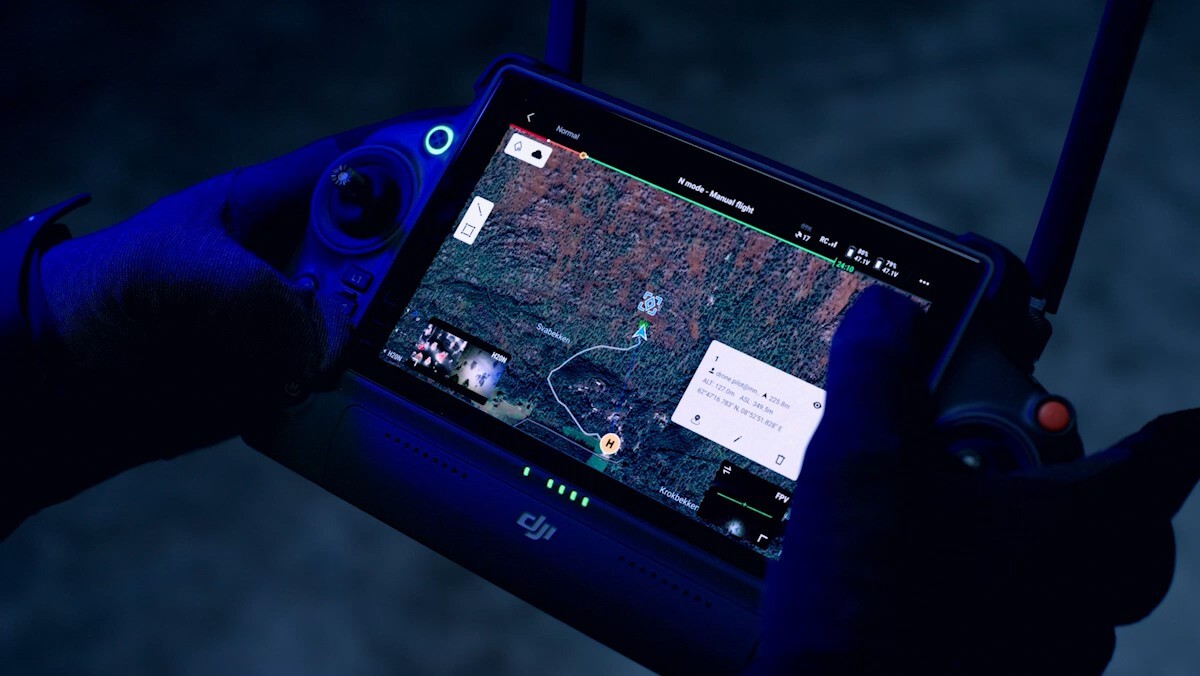 Havadan yere koordinasyon için DJI FlightHub 2 görünümü