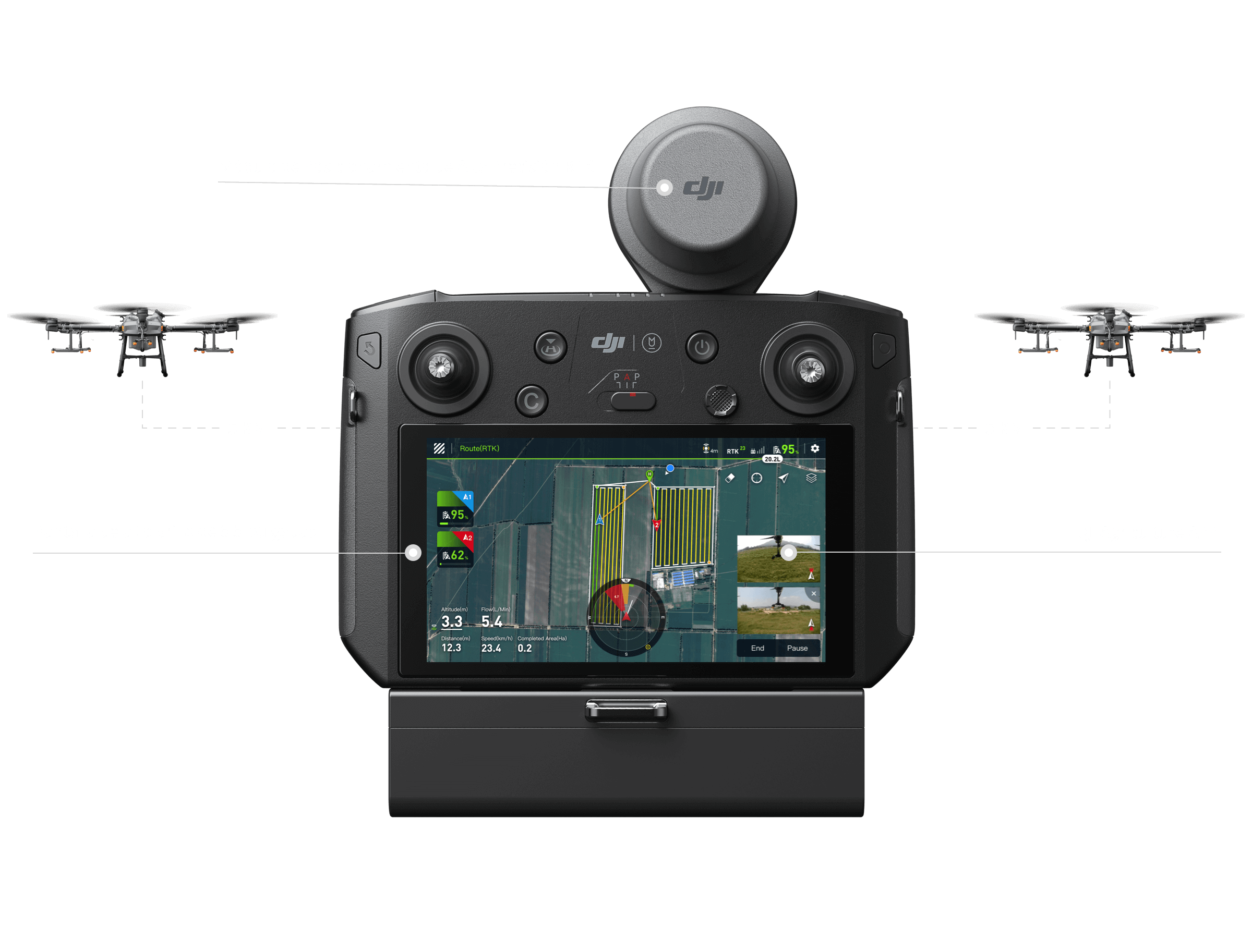 DJI Agras T10 Control Remoto Drones para Agricultura