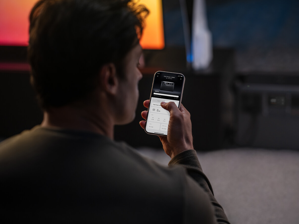 Điều khiển DJI Power 2000 qua ứng dụng DJI Home - chube.vn